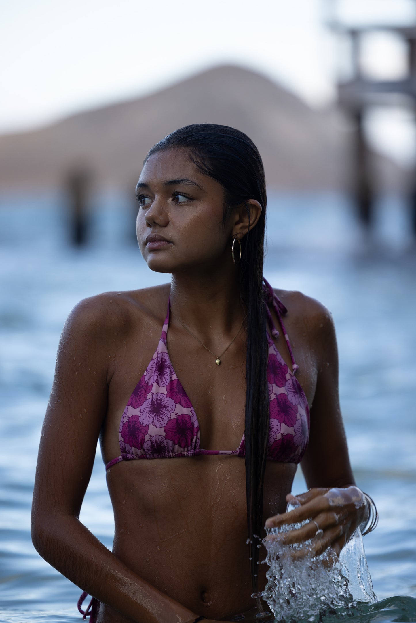 Hibiscus Bikini Top
